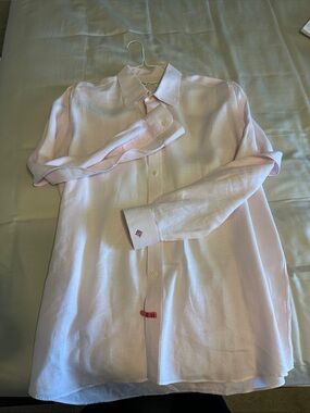 Men's Light Pink Dress Shirt - Classic Spread Collar